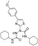 N~1~-CYCLOHEXYL-1-[4-(4-METHOXYPHENYL)-1,3-THIAZOL-2-YL]-N~2~-CYCLOHEXYL-1,2-HYDRAZINEDICARBOXAMIDE 结构式