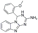 4-(2-METHOXYPHENYL)-3,4-DIHYDRO[1,3,5]TRIAZINO[1,2-A]BENZIMIDAZOL-2-AMINE 结构式