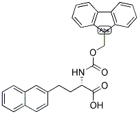 (S)-2-(9H-FLUOREN-9-YLMETHOXYCARBONYLAMINO)-4-NAPHTHALEN-2-YL-BUTYRIC ACID 结构式
