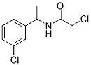 2-CHLORO-N-[1-(3-CHLOROPHENYL)ETHYL]ACETAMIDE 结构式