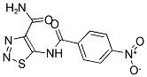 5-[(4-NITROBENZOYL)AMINO]-1,2,3-THIADIAZOLE-4-CARBOXAMIDE 结构式