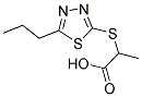 2-[(5-PROPYL-1,3,4-THIADIAZOL-2-YL)SULFANYL]PROPANOIC ACID 结构式