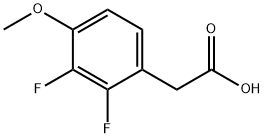 2,3-二氟-4-甲氧基苯乙酸 结构式