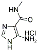 5-Amino-N-methyl-1H-imidazole-4-carboxamide hydrochloride 结构式