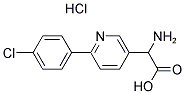 2-AMINO-2-(6-(4-CHLOROPHENYL)PYRIDIN-3-YL)ACETIC ACID HYDROCHLORIDE 结构式