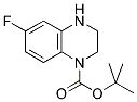 6-FLUORO-3,4-DIHYDRO-2H-QUINOXALINE-1-CARBOXYLIC ACID TERT-BUTYL ESTER 结构式