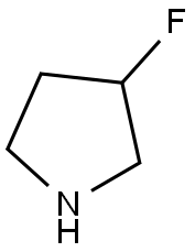 3-氟吡咯烷 结构式