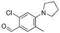 2-氯-5-甲基-4-(吡咯烷-1-基)苯甲醛 结构式