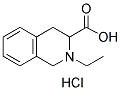 2-ETHYL-1,2,3,4-TETRAHYDRO-ISOQUINOLINE-3-CARBOXYLIC ACID HYDROCHLORIDE 结构式