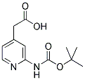 (4-ACETIC ACID-2-PYRIDINYL)-CARBAMIC ACID, 1,1-DIMETHYLETHYL ESTER 结构式