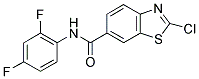 2-CHLORO-BENZOTHIAZOLE-6-CARBOXYLIC ACID (2,4-DIFLUORO-PHENYL)-AMIDE 结构式