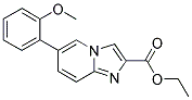 6-(2-METHOXY-PHENYL)-IMIDAZO[1,2-A]PYRIDINE-2-CARBOXYLIC ACID ETHYL ESTER 结构式