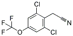 2,6-Dichloro-4-(trifluoromethoxy)phenylacetonitrile 结构式