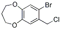 7-BROMO-8-(CHLOROMETHYL)-3,4-DIHYDRO-2H-1,5-BENZODIOXEPINE 结构式