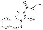 Ethyl 5-hydroxy-1-{[(1Z)-phenylmethylene]amino}-1H-1,2,3-triazole-4-carboxylate 结构式