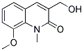 3-Hydroxymethyl-8-methoxy-1-methyl-1H-quinolin-2-one 结构式