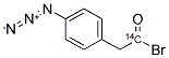 4-AZIDOPHENACYL BROMIDE-1-(14)C 结构式