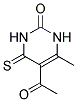 5-ACETYL-6-METHYL-4-THIOXO-3,4-DIHYDROPYRIMIDIN-2(1H)-ONE 结构式