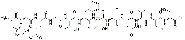 GLP-1 (7-17)-CYS 结构式