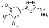 2-Hydrazino-5-(3,4,5-trimethoxyphenyl)-1,3,4-oxadiazole 结构式