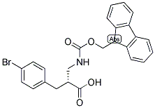 (R)-3-(4-BROMO-PHENYL)-2-[(9H-FLUOREN-9-YLMETHOXYCARBONYLAMINO)-METHYL]-PROPIONIC ACID 结构式