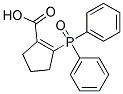 2-(DIPHENYL-PHOSPHINOYL)-CYCLOPENT-1-ENECARBOXYLIC ACID 结构式