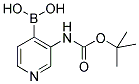 3-TERT-BUTOXYCARBONYLAMINO-PYRIDIN-4-YL-BORONIC ACID 结构式