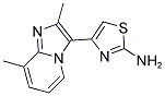 4-(2,8-DIMETHYL-IMIDAZO[1,2-A]PYRIDIN-3-YL)-THIAZOL-2-YLAMINE 结构式