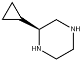 (S)-2-环丙基哌嗪 结构式