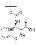 N-BOC-3-(R)-AMINO-2-(R)-HYDROXY-3-(2-METHOXY-PHENYL)-PROPIONIC ACID 结构式