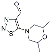 5-(2,6-DIMETHYLMORPHOLIN-4-YL)-1,2,3-THIADIAZOLE-4-CARBALDEHYDE 结构式