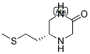 (R)-5-(2-METHYLSULFANYL-ETHYL)-PIPERAZIN-2-ONE 结构式
