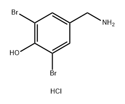 3,5-DIBROMO-4-HYDROXYBENZYLAMINE HYDROCHLORIDE 结构式