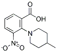 2-(4-METHYL-1-PIPERIDINYL)-3-NITROBENZOIC ACID 结构式