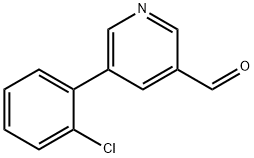 5-(2-氯苯基)-3-吡啶甲醛 结构式