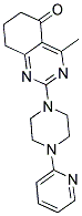 4-METHYL-2-(4-PYRIDIN-2-YLPIPERAZIN-1-YL)-7,8-DIHYDROQUINAZOLIN-5(6H)-ONE 结构式