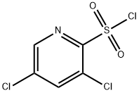 3,5-DICHLORO-PYRIDINE-2-SULFONYL CHLORIDE 结构式