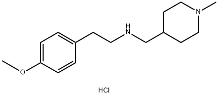 [2-(4-METHOXYPHENYL)ETHYL][(1-METHYLPIPERIDIN-4-YL)METHYL]AMINE DIHYDROCHLORIDE 结构式