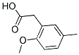 (2-METHOXY-5-METHYLPHENYL)ACETIC ACID 结构式