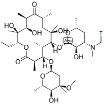 ERYTHROMYCIN [N-METHYL-3H] 结构式