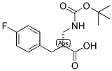 (R)-2-(TERT-BUTOXYCARBONYLAMINO-METHYL)-3-(4-FLUORO-PHENYL)-PROPIONIC ACID 结构式