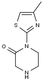 1-(4-METHYL-THIAZOL-2-YL)-PIPERAZIN-2-ONE 结构式