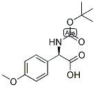 (R)-TERT-BUTOXYCARBONYLAMINO-(4-METHOXY-PHENYL)-ACETIC ACID 结构式