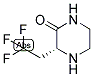 (R)-3-(2,2,2-TRIFLUORO-ETHYL)-PIPERAZIN-2-ONE 结构式