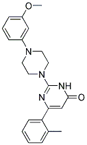 2-(4-(3-METHOXYPHENYL)PIPERAZIN-1-YL)-6-O-TOLYLPYRIMIDIN-4(3H)-ONE 结构式