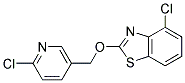 4-CHLORO-2-(6-CHLORO-PYRIDIN-3-YLMETHOXY)-BENZOTHIAZOLE 结构式