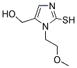 [2-MERCAPTO-3-(2-METHOXY-ETHYL)-3H-IMIDAZOL-4-YL]-METHANOL 结构式