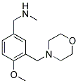 [4-METHOXY-3-(MORPHOLIN-4-YLMETHYL)BENZYL]METHYLAMINE 结构式