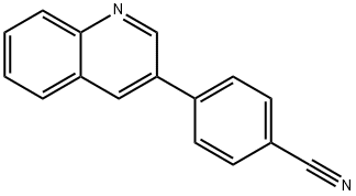 4-(喹啉-3-基)苯甲腈 结构式