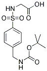 ((4-TERT-BUTOXYCARBONYLAMINOMETHYL)-BENZENESULFONYLAMINO)-ACETIC ACID 结构式